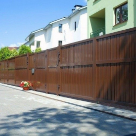 Распашные ворота Alutech Elegant экструдированный алюминиевый профиль