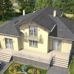 Бітумна черепиця Shinglas Ранчо 2,7х335х1000 мм сірий Миколаїв