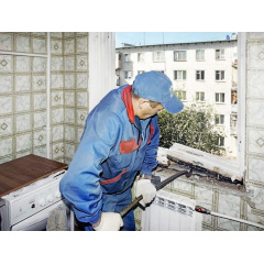 Демонтаж подоконников в квартире Киев