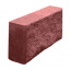 Блок декоративный рваный камень для забора 390х90х190 мм красный Киев
