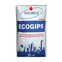Штукатурка POLIREM Ecogips 30 кг білий Житомир