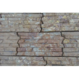 Фасадная плитка рифленая 380x200x25 мм янтарь