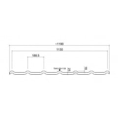 Металочерепиця Ruukki RanTech DG 43 P polyester шоколадний (Копія) Красноград