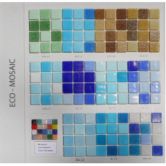 Мозаїка скляна на папері Eco-mosaic МІКС 20x20 мм Івано-Франківськ