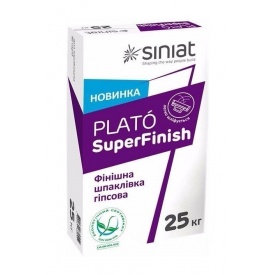 Финишная шпаклевка SINIAT PLATO SuperFinish гипсовая 25 кг белый