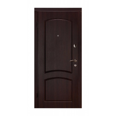 Дверь входная Белоруссии Капри-В 880x2040х60 мм темный орех Кропивницкий