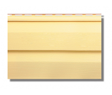 Сайдинг вініловий Альта-Профіль KANADA Плюс Престиж двухпереломний 3660х230х11 мм жовтий