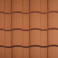 Фото - Композитная черепица Metrotile Roman 1280x410 мм terra-cotta Композитная черепица Metrotile Roman 1280x410 мм terra-cotta