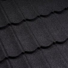 Фото - Композитная черепица Metrotile 1330x410 мм coal black Композитная черепица Metrotile 1330x410 мм coal black