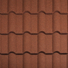 Композитная черепица Metrotile Gallo 1315x418 мм scarlet