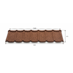 Композитна черепиця Metrotile Mistral 1305x415 мм scarlet Київ
