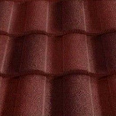 Композитная черепица Metrotile Roman 1280x410 мм red-brown Хмельник
