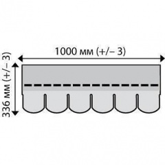 Бітумна черепиця IKO Number One™ Beaver 336х1000 мм 10 Tile Red Приморськ