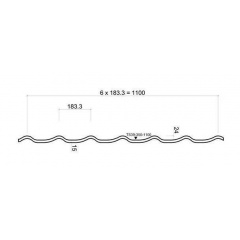 Металочерепиця Ruukki Monterrey Crown BT 0,50 мм RR-750 (Цегляно-червоний) Дніпрорудне