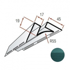 Угол внутренний Альта-Профиль Alta-Siding 3050 мм дымчатый Лосиновка