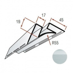 Угол внутренний Альта-Профиль Alta-Siding 3050 мм светло-серый Жмеринка