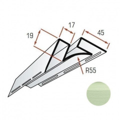 Кут внутрішній Альта-Профіль Alta-Siding 3050 мм салатовий Балаклія