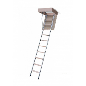 Чердачная лестница Bukwood ECO Metal Mini 80х80 см
