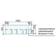 Бітумна черепиця Tegola Premium Zodchij 1000х340 мм дерево Токмак