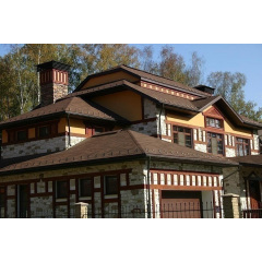 Бітумна черепиця Tegola Top Shingle Vintage 3 м2 коричневий Березне