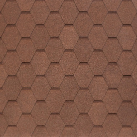 Битумно-полимерная черепица Tegola Nobil Tile Вест 1000х337 мм светло-коричневый