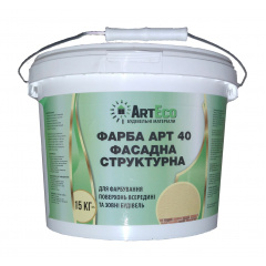 Краска фасадная ArtEco Art-40 15 кг белый Киев