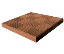 Тротуарна плитка Шоколадка 300x300x30 мм коричнева