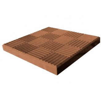 Тротуарна плитка Шоколадка 300x300x30 мм коричнева