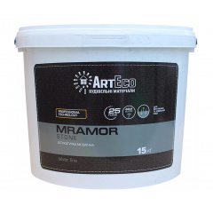 Мозаичная штукатурка ArtEco Mramor STONE SILVER B241 15 кг Днепр
