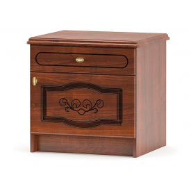 Тумба приліжкова Меблі-Сервіс Бароко 455х500х510 мм вишня портофіно