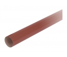 Труба водостічна з муфтою Nicoll 80 мм червоний