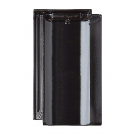 Черепиця Braas Топаз 11V Глазур 445х265 мм синювато-чорний