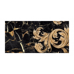 Декор для плитки Golden Tile Saint Laurent №2 300х600 мм черный Луцк