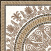 Керамическая плитка Golden Tile Meander Rosette 400х400 мм бежевый (2А1810)
