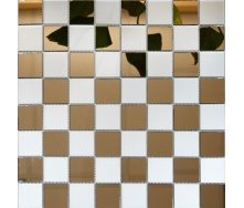 Мозаика зеркальная на сетке VIVACER ZM-04, 37x37 мм