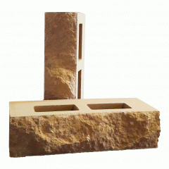 Цегла облицювальна РуБелЭко Дикий камінь пустотіла 250х100х65 мм піщаник (КСПА2) Суми