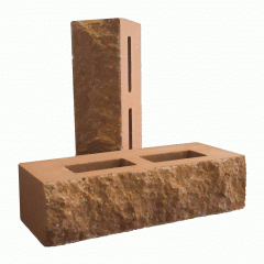 Цегла облицювальна РуБелЭко Дикий камінь пустотіла 250х100х65 мм латте (КСПА3) Запоріжжя