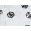 Мозаика мрамор стекло VIVACER SB10, 4,8х5,5 cм Львов