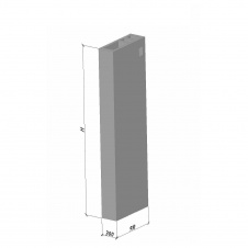 Вентиляційний блок ВБ 28 ТМ «Бетон від Ковальської» 910х300х2780 мм