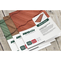 Композитная черепица Metrotile Ikotile bond 1300x410 мм brown Днепрорудное