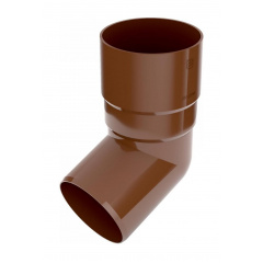 Колено трубы Bryza 75 67 градусов 63,3х147х57,5 мм коричневый Николаев