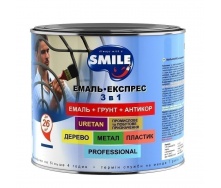 Емаль-експрес SMILE для дахів 3в1 антикорозійна 2,2 кг вишневий