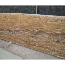 Мармур MYSTIC TRAVERTINE 20 мм сляб темно-коричневий
