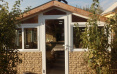 Остекление беседки. Окна и двери из алюминия от Редвин Груп
