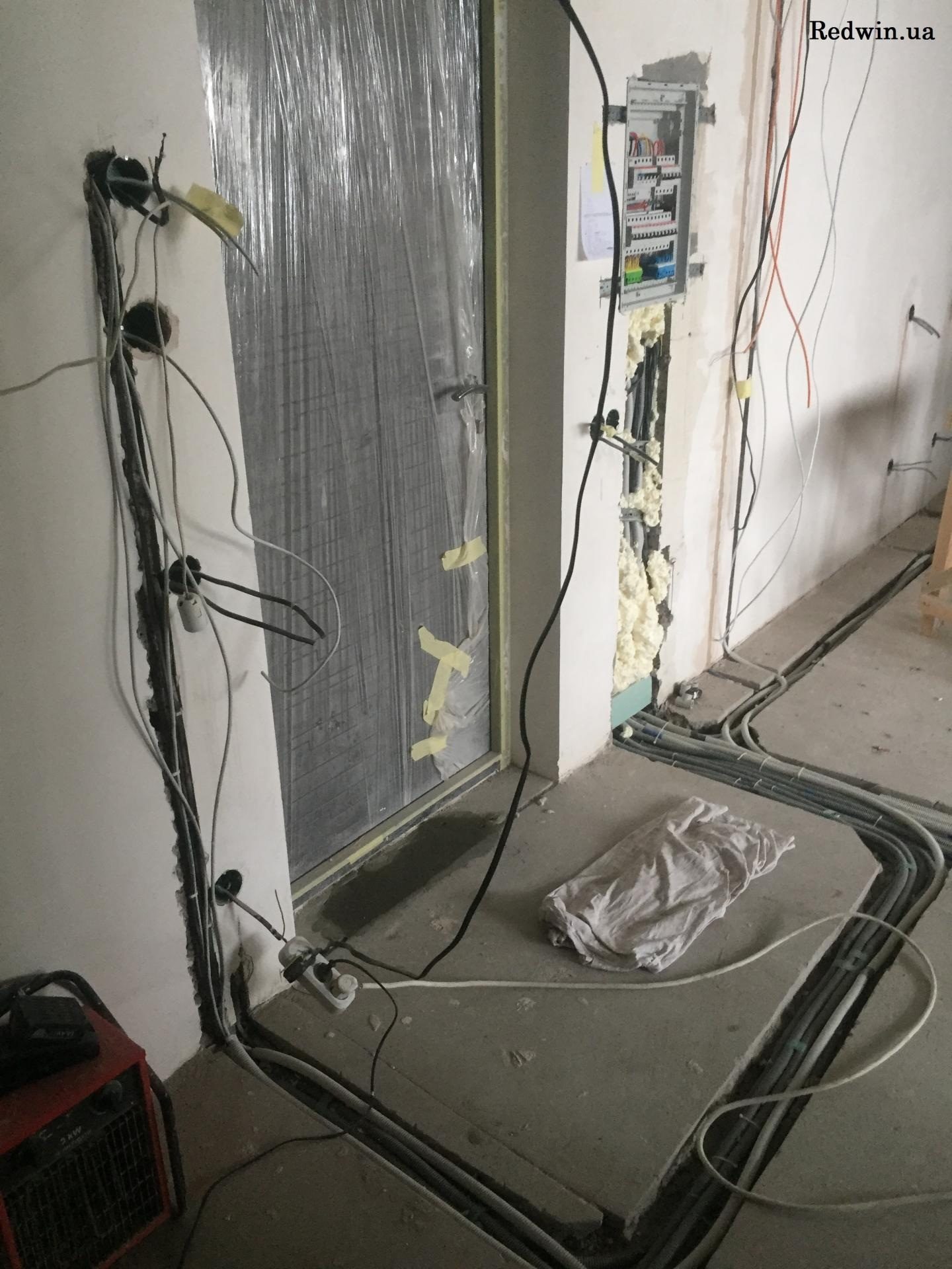 Проведение эл.проводки в квартире от Редвин Груп