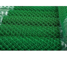 Сетка рабица с ПВХ покрытием 2,5/1,5 мм 35х35 мм 1,5х10 м зеленая