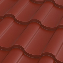 Металлочерепица Прушиньски Arad Classic purlak 350 мм 1179х55 мм графит Миргород