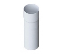 Труба водостічна з муфтою Альта-Профіль Стандарт 74 мм 3 м білий