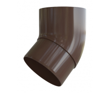Колено трубы Альта-Профиль Элит 45 градусов 95 мм коричневый