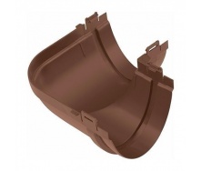 Угол желоба Альта-Профиль Стандарт 90 градусов 115 мм коричневый